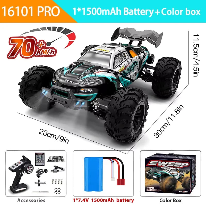 1:16 RC High Speed Off-Road Car 4WD Monster Truck Toy