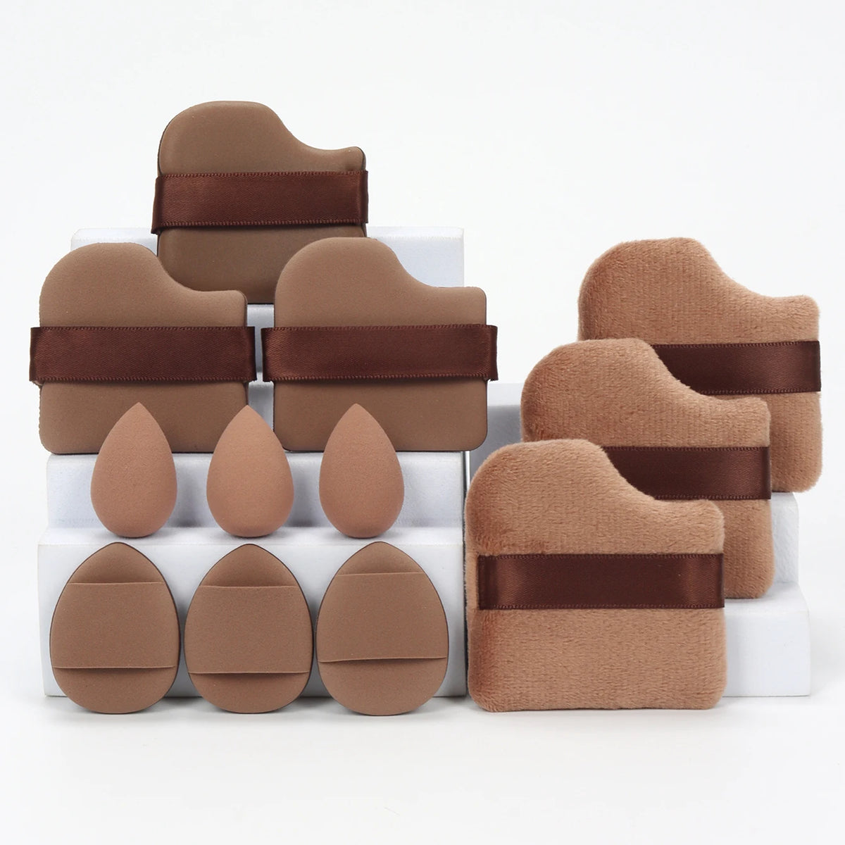 12 Piece All Purpose Makeup Sponge Set Powder Puffs