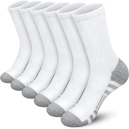Men Non Slip Athletic Crew Socks Ground Gripping Sports