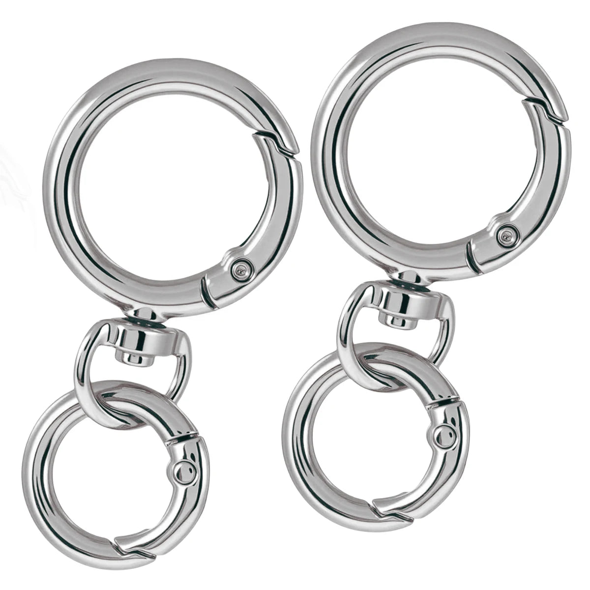 Spring Snap Carabiner Clip Metal Swivel Trigger Hook O Rings