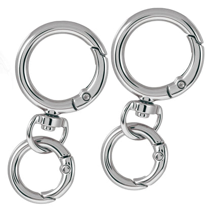 Spring Snap Carabiner Clip Metal Swivel Trigger Hook O Rings