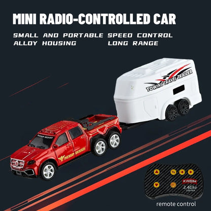 1/64 Mini RC Alloy Car Pocket Remote Control Vehicle