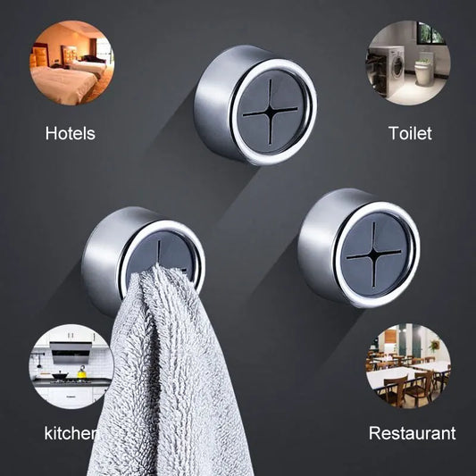 Self Adhesive Towel Clip Holder Non Punching Dishcloth Hook