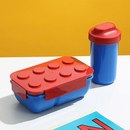 Building Blocks Bento Box for Kids Creative Sealed Outdoor Picnic Container