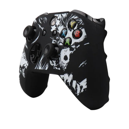 Laser Carving Soft Silicone Cover For Xbox One S Controller Skin Case Gamepad Joystick Accessories for Xbox One X