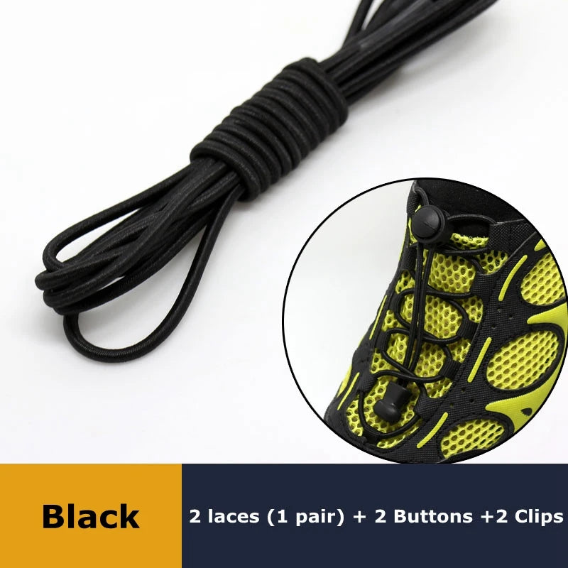 Elastic No Tie Shoe Laces Stretching Lock Lazy Shoestrings