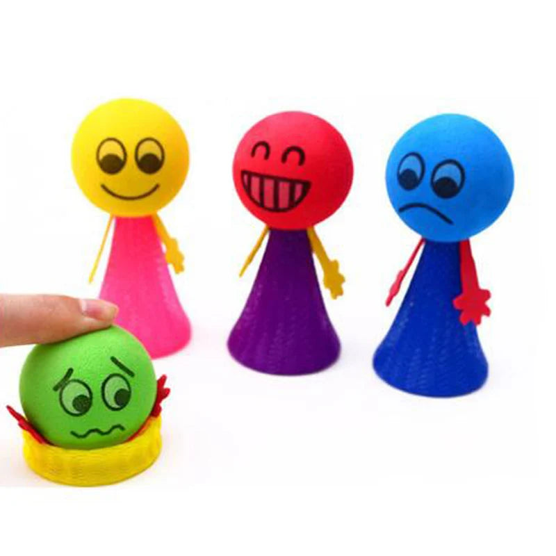 Jumping Bounce Elf Toy Flying Man Spring Popper 10 Pack