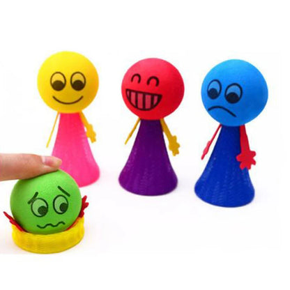 Jumping Bounce Elf Toy Flying Man Spring Popper 10 Pack