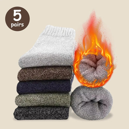 Thick Towel Mid-Calf Socks Men's Warm Anti-Cold