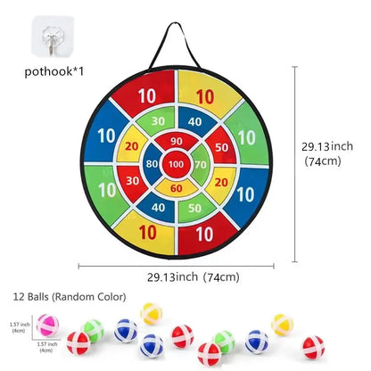 Large Sticky Ball Dart Board Family Interactive Game