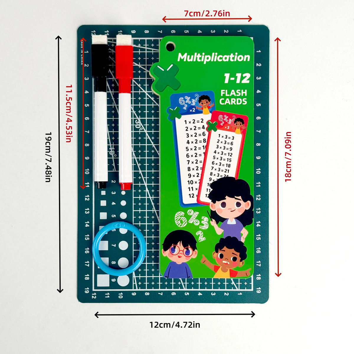 Erasable Math Flash Cards Set Reusable Math Cards