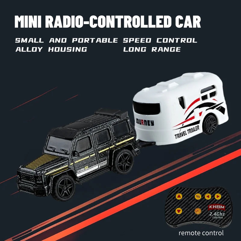 1/64 Mini RC Alloy Car Pocket Remote Control Vehicle