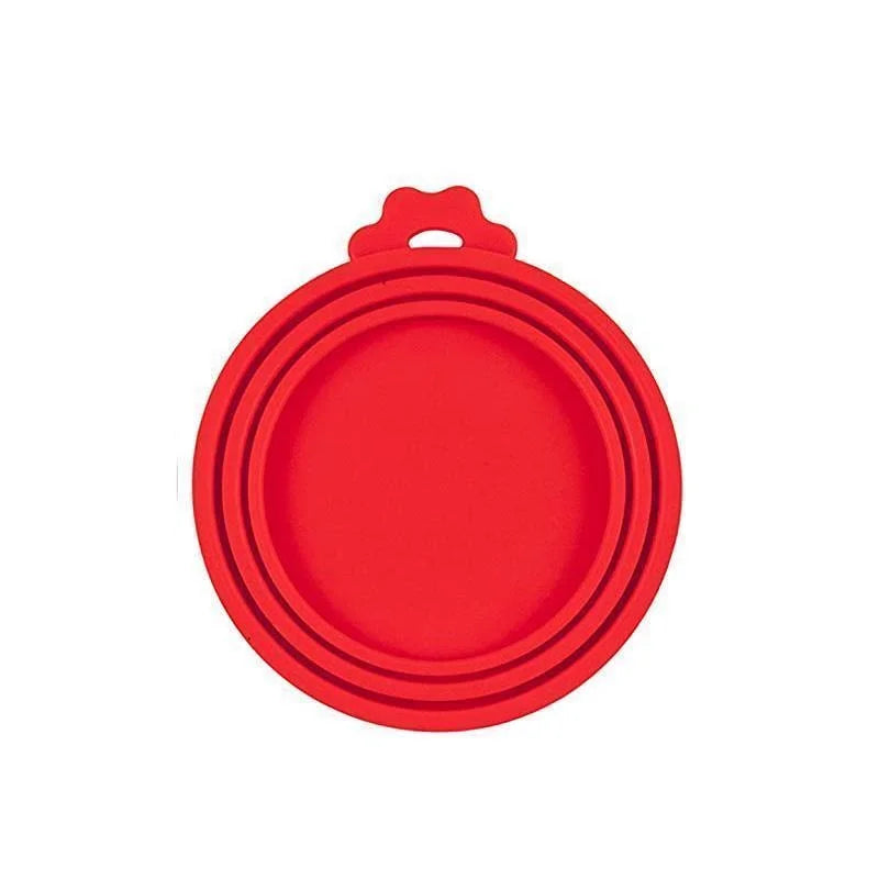 Reusable Pet Food Can Silicone Cover 3 in 1 Lid