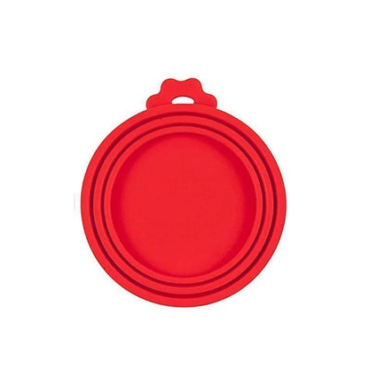 Reusable Pet Food Can Silicone Cover 3 in 1 Lid