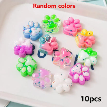 10Pcs Mini Cat Claw Squishy Toys Stress Relief Fidget Set