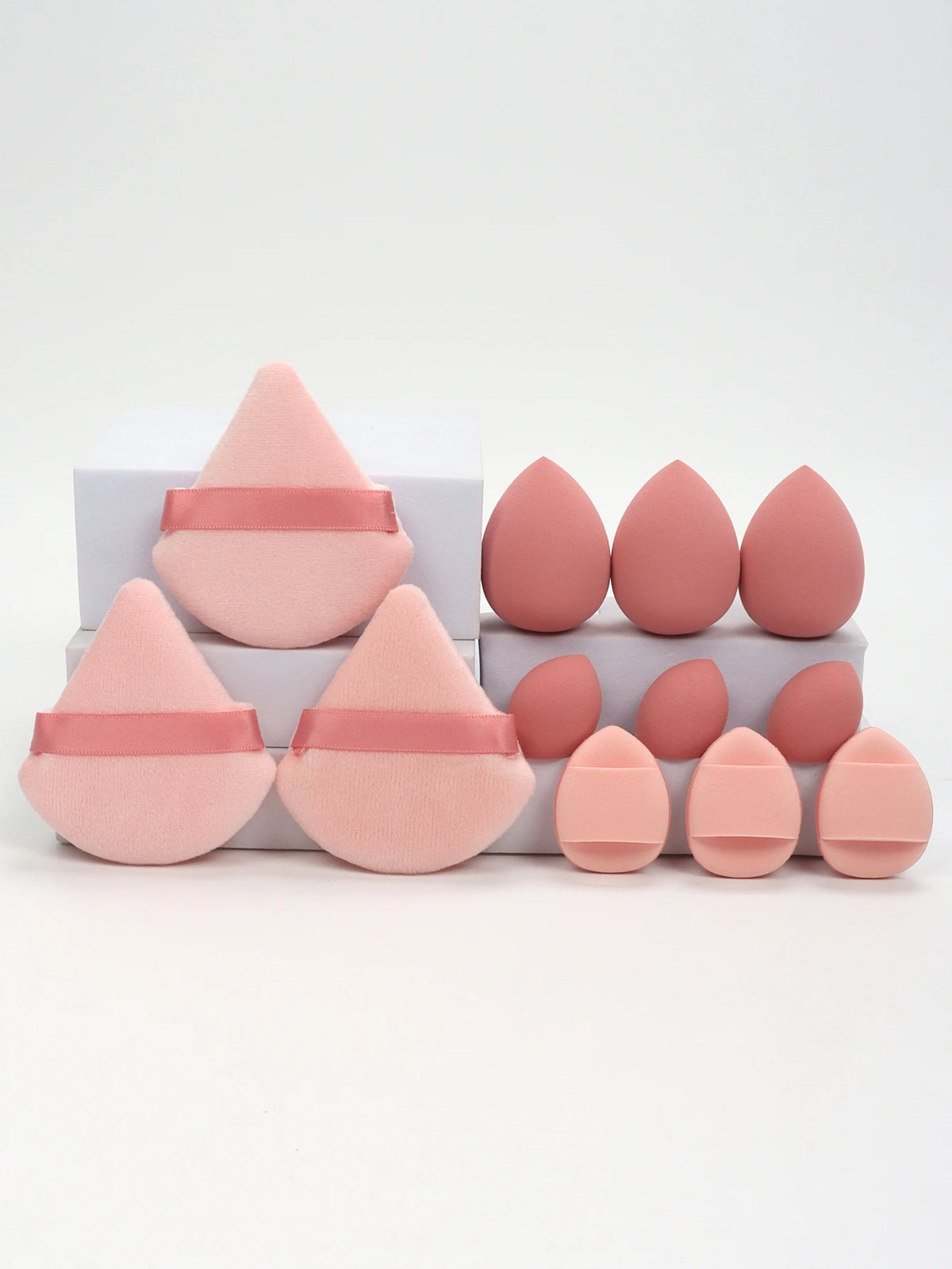 12 Piece All Purpose Makeup Sponge Set Powder Puffs