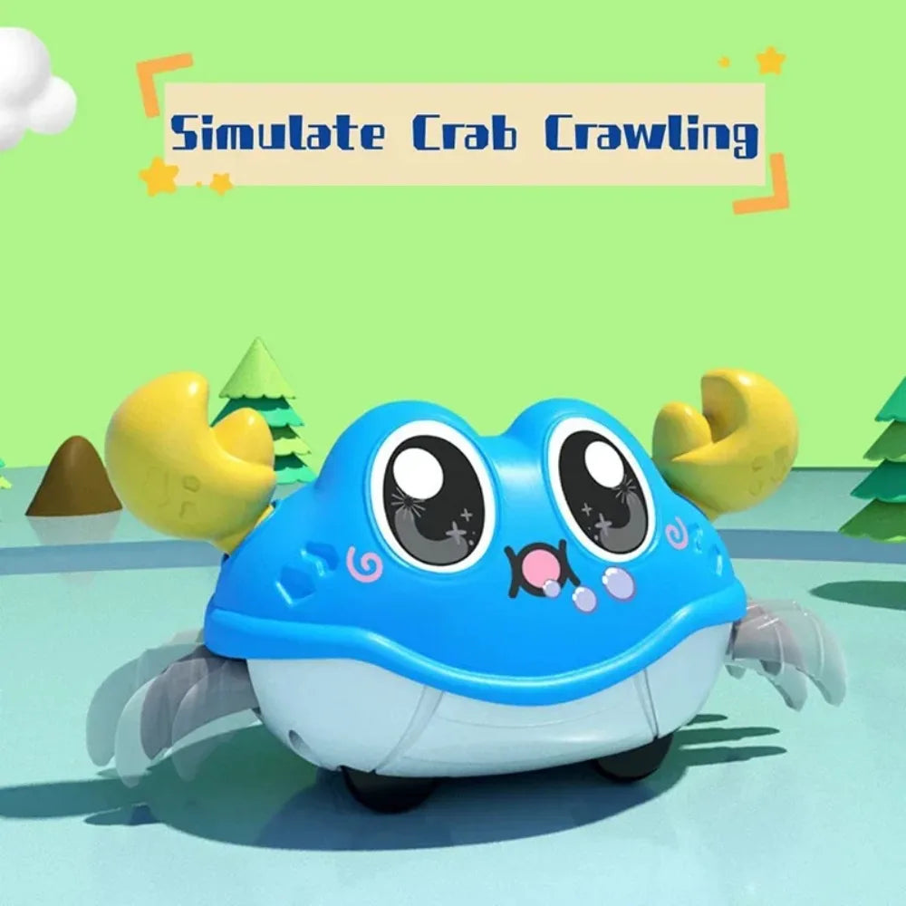 Crawling Crab Baby Sensory Toy Pull Back Walking Crab