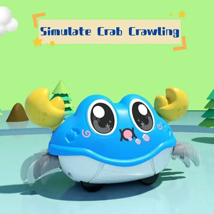 Crawling Crab Baby Sensory Toy Pull Back Walking Crab
