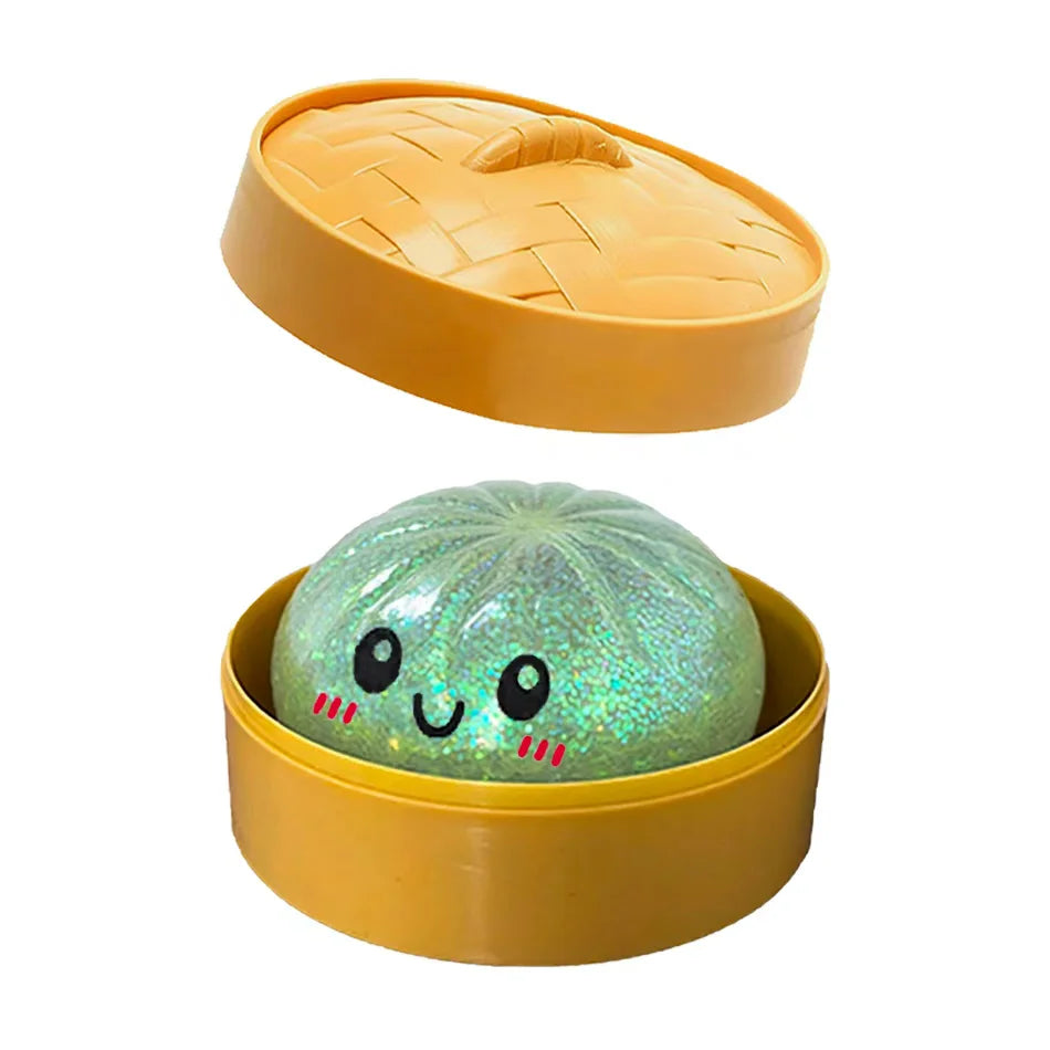 Glitter Dumpling Squishy Toy Sensory Stress Relief Fidget