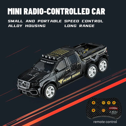 1/64 Mini RC Alloy Car Pocket Remote Control Vehicle