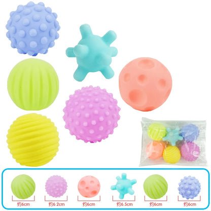 Textured Baby Sensory Ball Set Soft Tactile Massage Balls