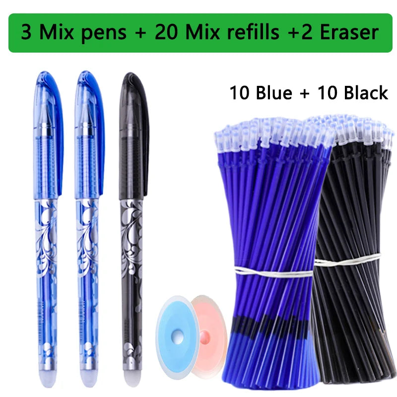 25 Pcs/set Kawaii Erasable pens Gel Pen sketch Writing Stationery for Notebook school supplies pen cute kids pens pencil