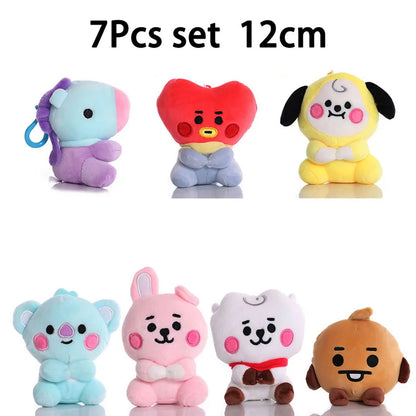 Cartoon Animal Plush Keychain Pendant Soft Bag Charm