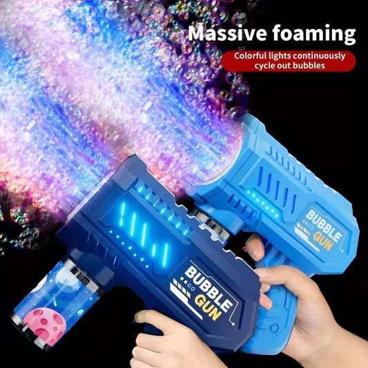 Automatic Rocket Bubble Gun Electric Bubble Blower