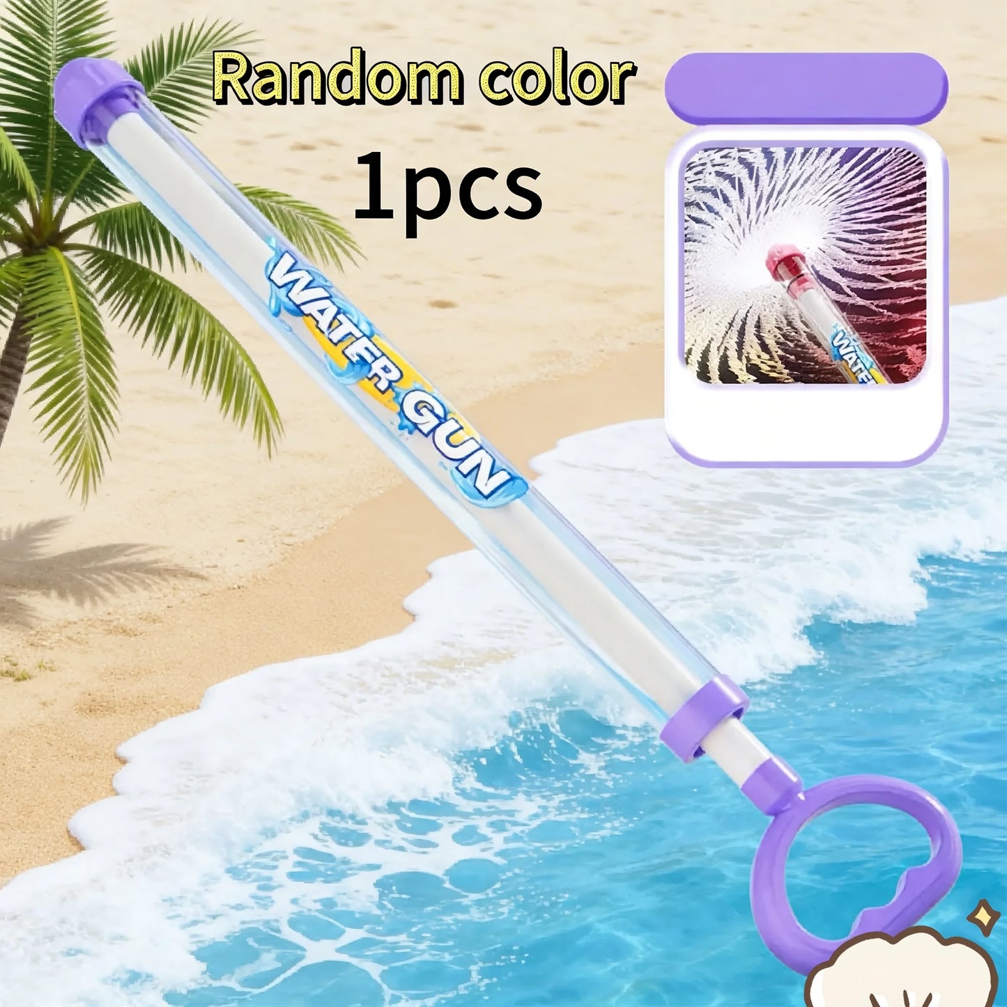 Pull Back Water Gun Spray Toy Summer Pool Blaster