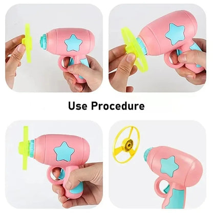 Interactive Cat Flying Disc Launcher Shooting Toy