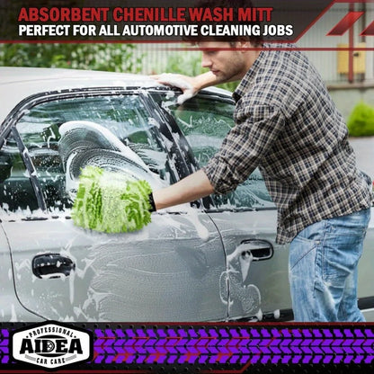 Microfiber Car Wash Mitt Scratch Free Wash Glove