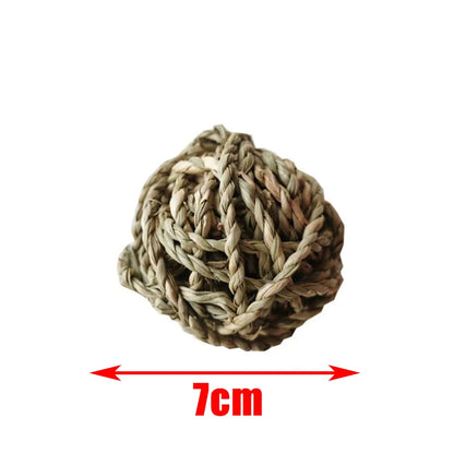 Natural Wooden Small Animal Chew Toys Rabbit Roller