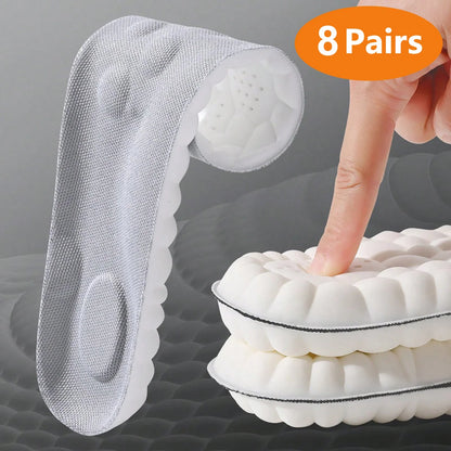 Elastic Latex Sports Insoles Breathable Arch Support Cushion