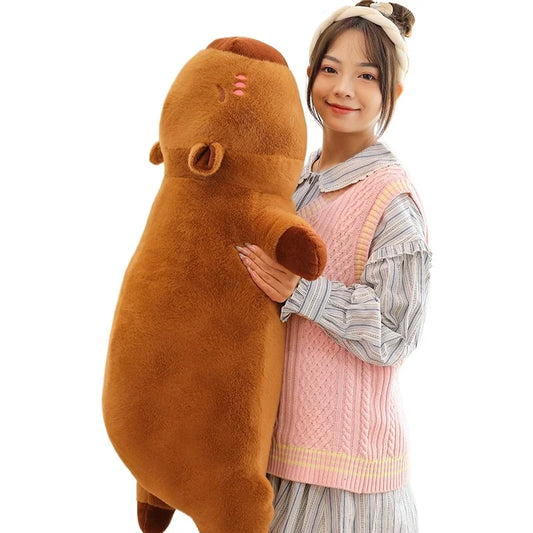 Capybara Plush Pillow Soft Animal Nap Cushion Doll
