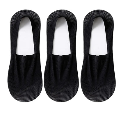 Silicone Non Slip Low Cut Socks Men Boat Thin