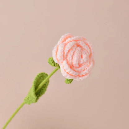 Knitting Flower Rose Tulips Daisy Bouquet Crochet Floral