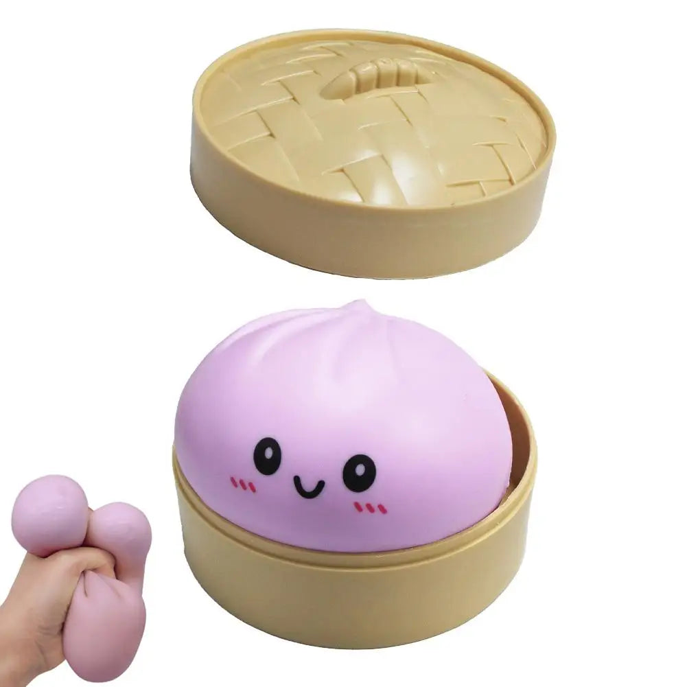 Steamed Bun Squishy Toy Squeezable Sensory Fidget