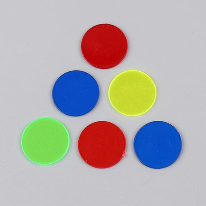 100Pcs Plastic Math Counting Chips Classroom Bingo Tokens
