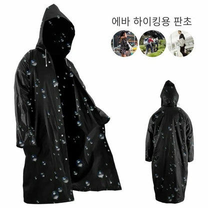 Waterproof EVA Unisex Raincoat Thickened Hooded Rainwear