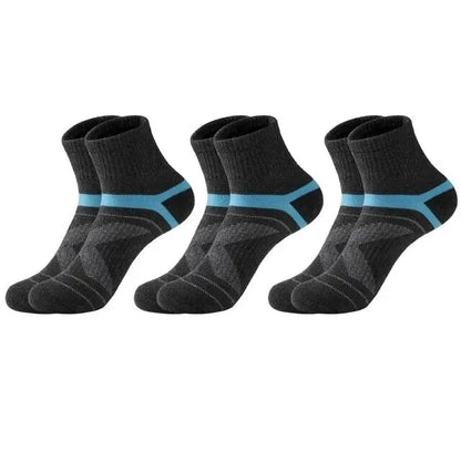 Men's Black Sports Basketball Socks Hiking Running