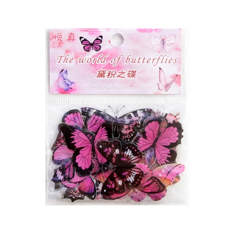Waterproof Butterfly Stickers Aesthetic PET Scrapbooking Decals