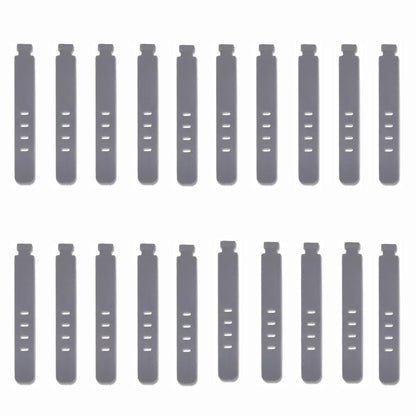 20/12/4PCS Cable Ties Cord Organizer Management Silicone Wire Holder Straps Zip Clips Reusable Tie Wraps Keeperwinder Rubber
