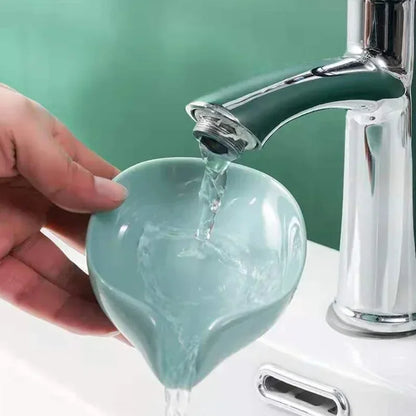Drain Soap Holder Leaf Shape Suction Cup Soap Tray Box
