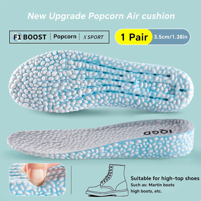 Invisible Height Increase Insoles Memory Foam Cushion