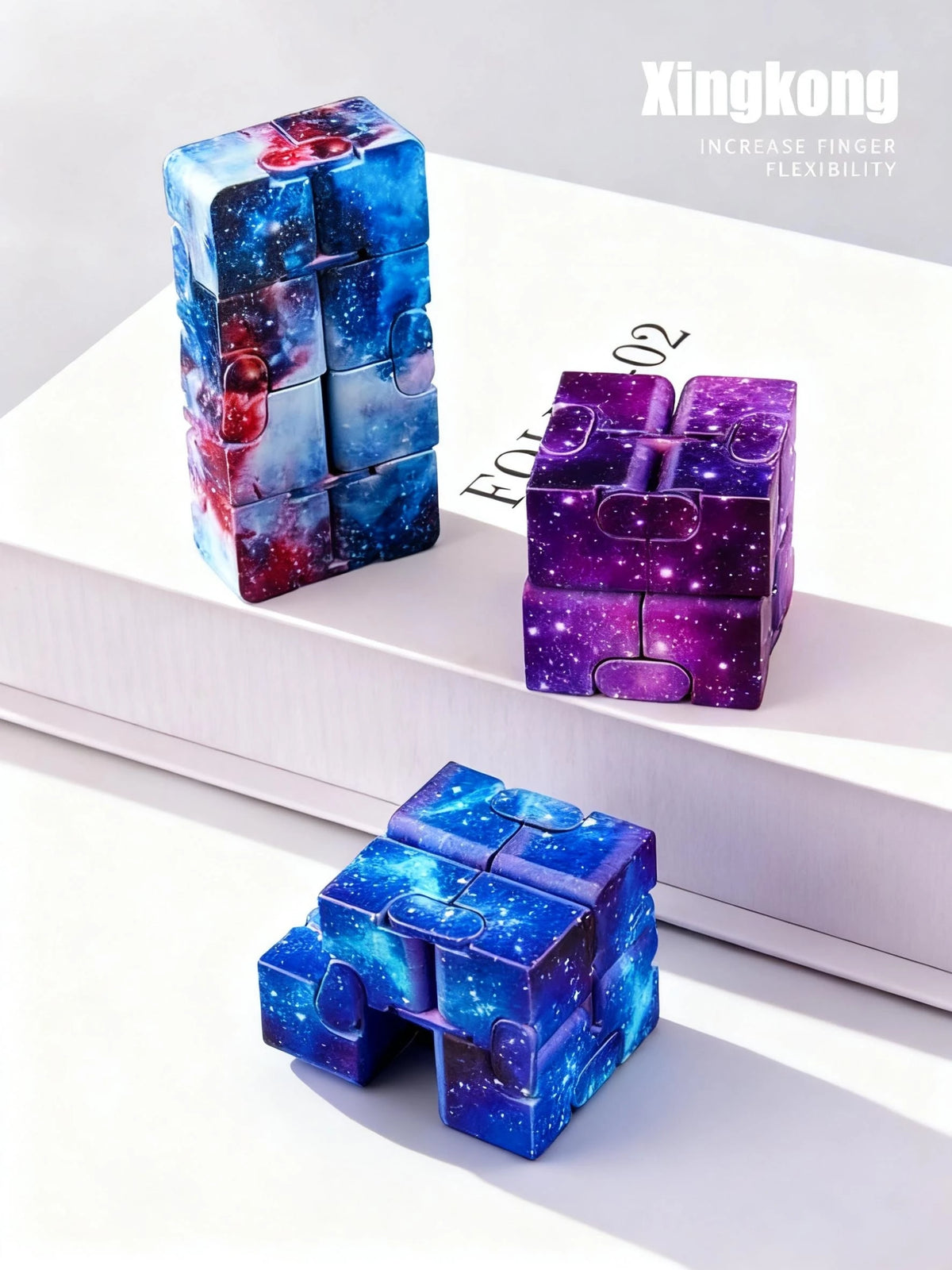Colorful Infinity Cube Fidget Toy Starry Sky Stress Reliever