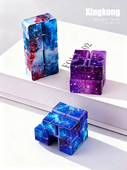 Colorful Infinity Cube Fidget Toy Starry Sky Stress Reliever