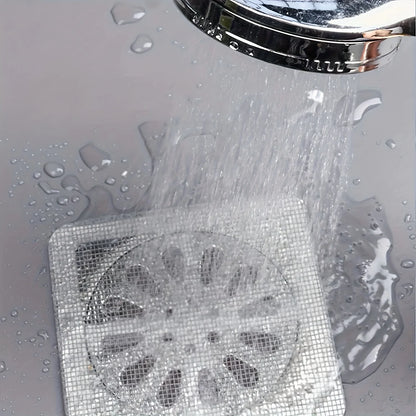 Floor Drain Sticker Bathroom Hair Filter Net Sewer Mesh