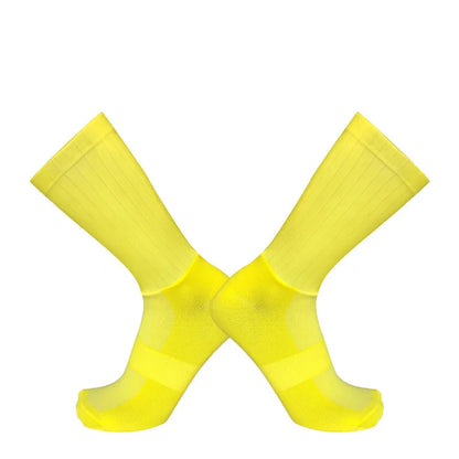 Aero Anti Slip Silicone Cycling Socks Men Bicycle Sport