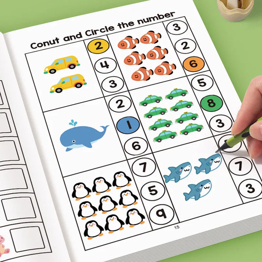 Children Math Tracing Addition Subtraction Workbook Activity