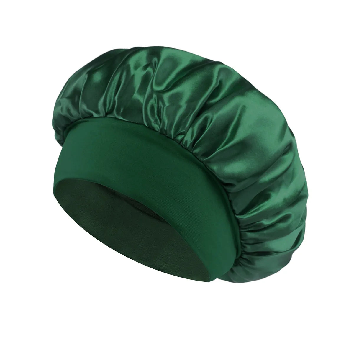 Silk Satin Hair Bonnet Night Sleep Shower Cap Large Wrap